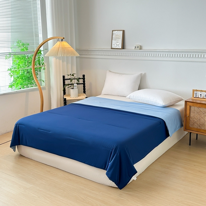 91家纺网 家纺一手货源 找家纺 龙图家纺 2025春夏新款星球深睡眠夏凉被空调被单夏被被子被芯 深睡蓝