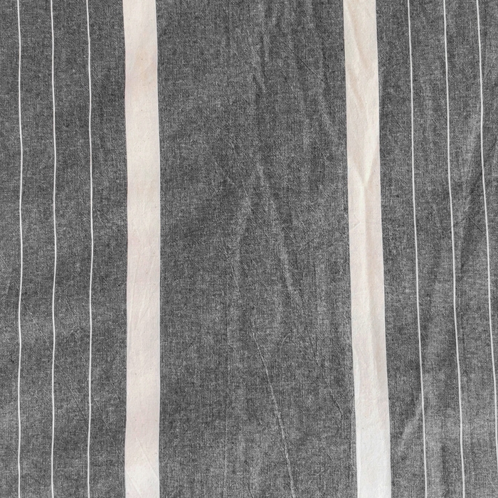 91家纺网 家纺一手货源 找家纺 玖弘家居 2025新款全棉纯棉色织水洗棉学生宿舍三件套四件套上下铺三件套 深灰条