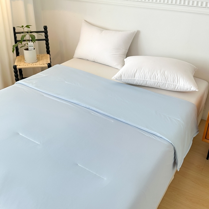 91家纺网 家纺一手货源 找家纺 龙图家纺 2025春夏新款星球深睡眠夏凉被空调被单夏被被子被芯 青空灰