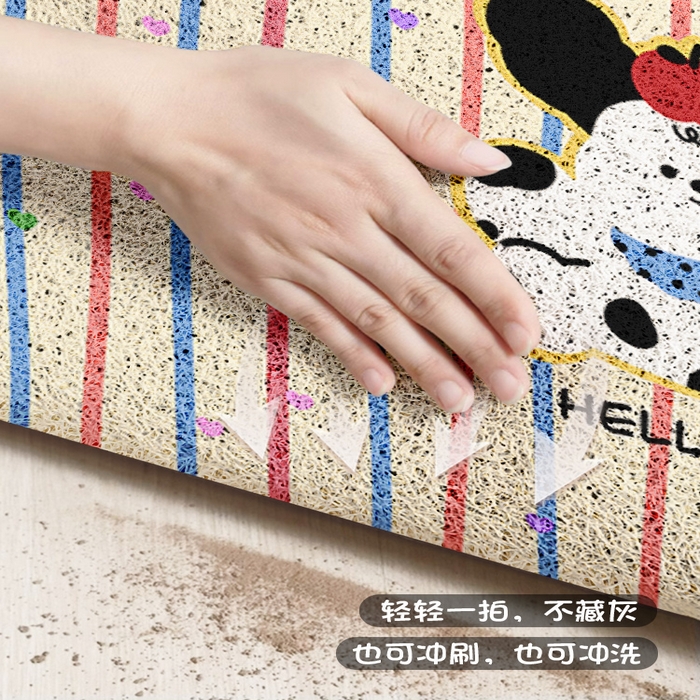 91家纺网 家纺一手货源 找家纺 （总）卡初家居（原微来） 2025春夏新款加厚丝圈入户除尘地垫