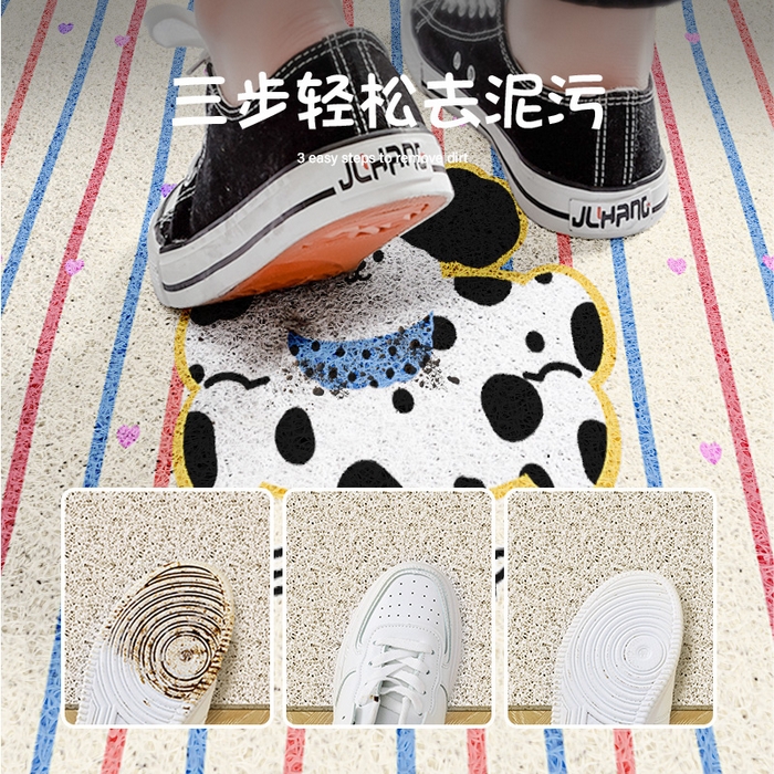 91家纺网 家纺一手货源 找家纺 （总）卡初家居（原微来） 2025春夏新款加厚丝圈入户除尘地垫