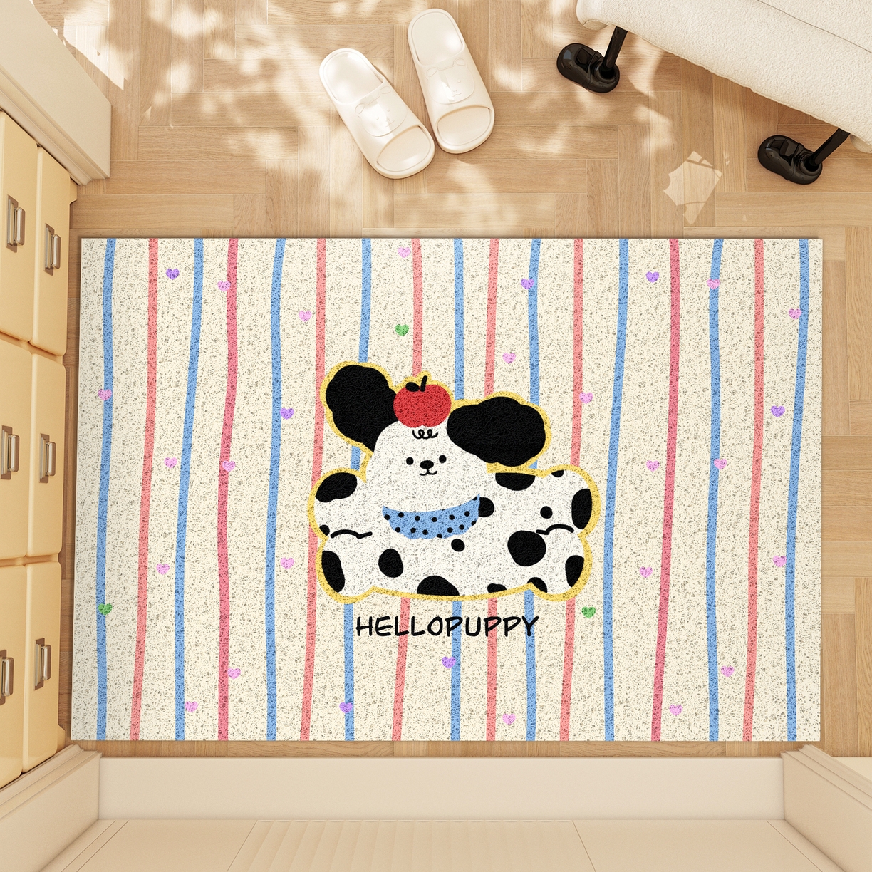 91家纺网 家纺一手货源 找家纺 （总）卡初家居（原微来） 2025春夏新款加厚丝圈入户除尘地垫