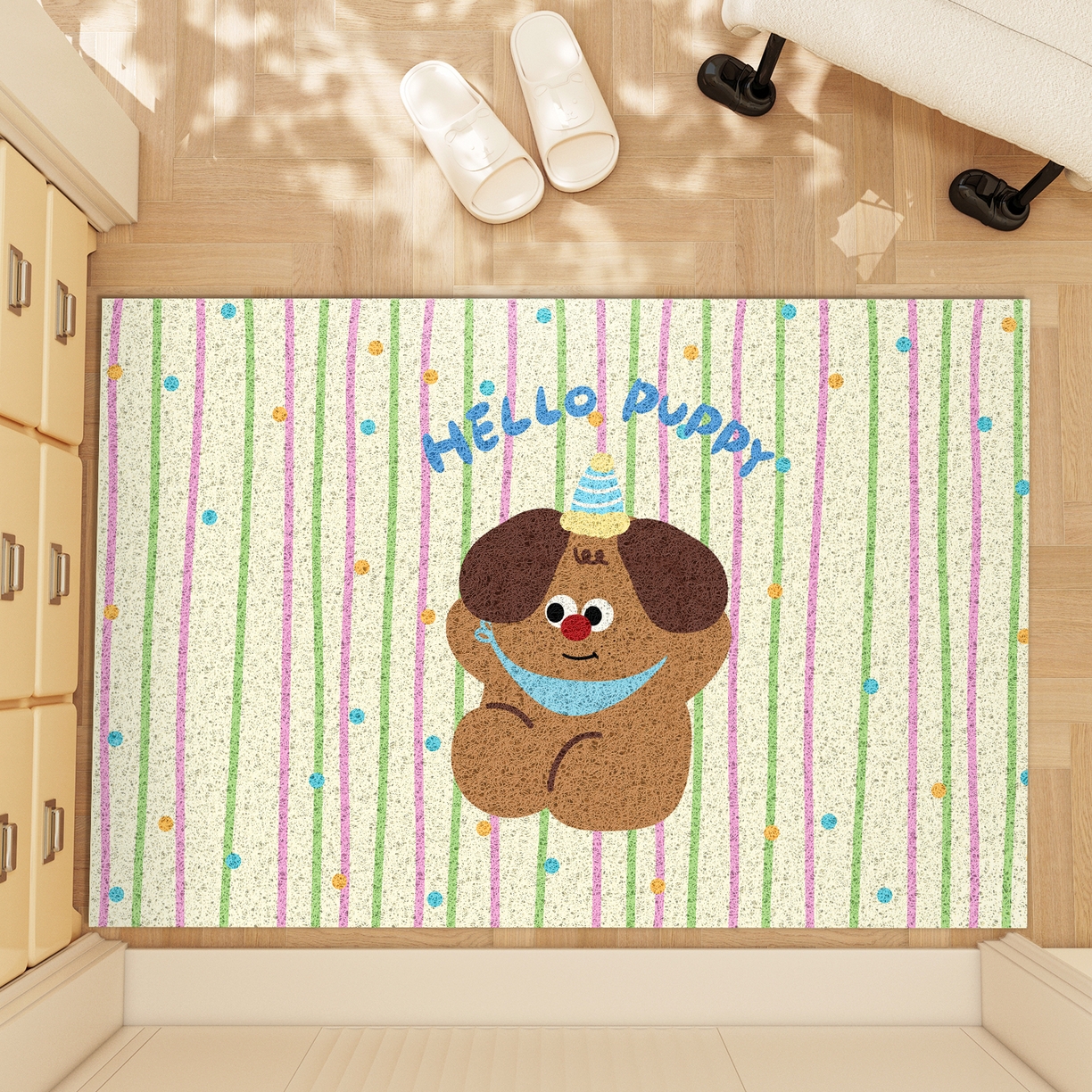 91家纺网 家纺一手货源 找家纺 （总）卡初家居（原微来） 2025春夏新款加厚丝圈入户除尘地垫