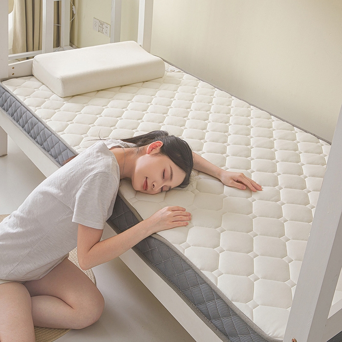 91家纺网 家纺一手货源 找家纺 （总）亿丁点床垫 2025春夏新款牛奶丝记忆棉格子床垫