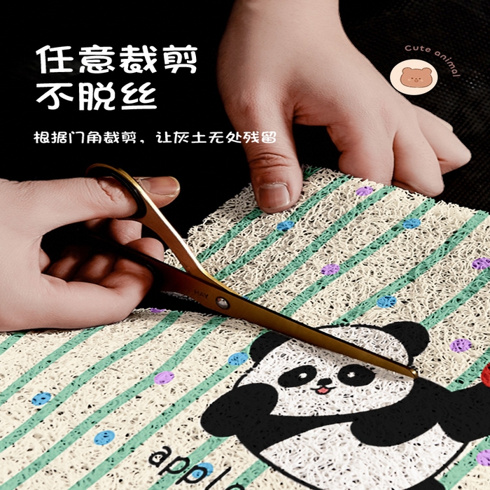 91家纺网 家纺一手货源 找家纺 卡初家居（原微来） 2025春夏新款加厚丝圈入户除尘地垫 哈基米-12