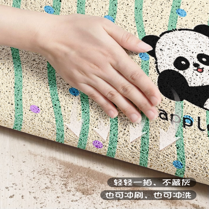 91家纺网 家纺一手货源 找家纺 卡初家居（原微来） 2025春夏新款加厚丝圈入户除尘地垫 哈基米-12