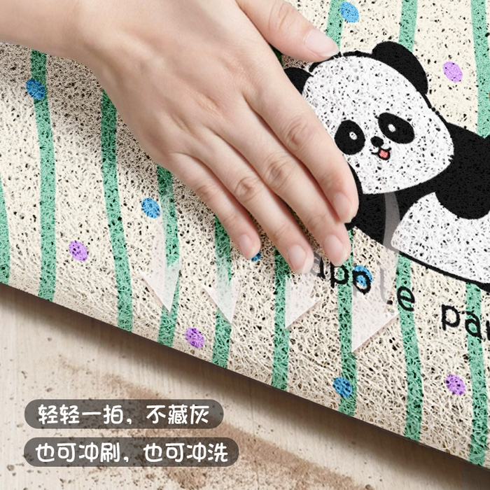 91家纺网 家纺一手货源 找家纺 卡初家居（原微来） 2025春夏新款加厚丝圈入户除尘地垫 哈基米-12