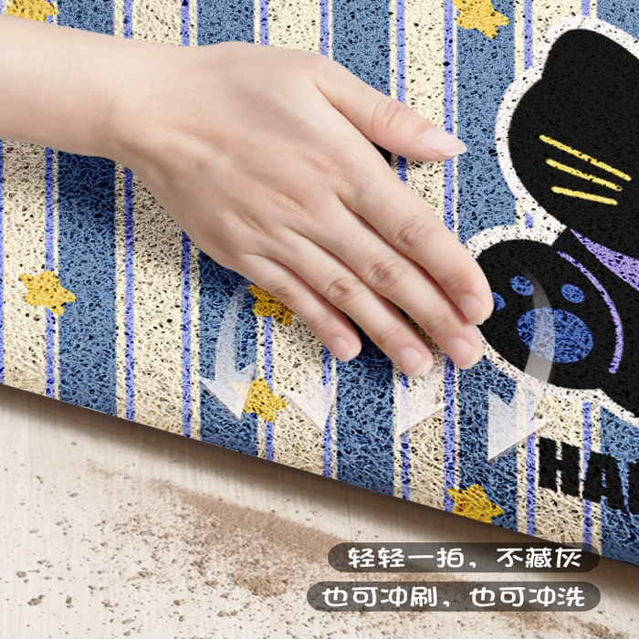 91家纺网 家纺一手货源 找家纺 卡初家居（原微来） 2025春夏新款加厚丝圈入户除尘地垫 哈基米-13