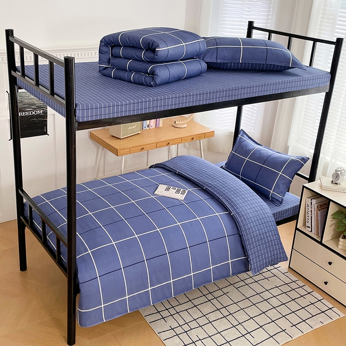 锦润 2025新款印花12868全棉学生宿舍三件套纯棉六件套创意空间