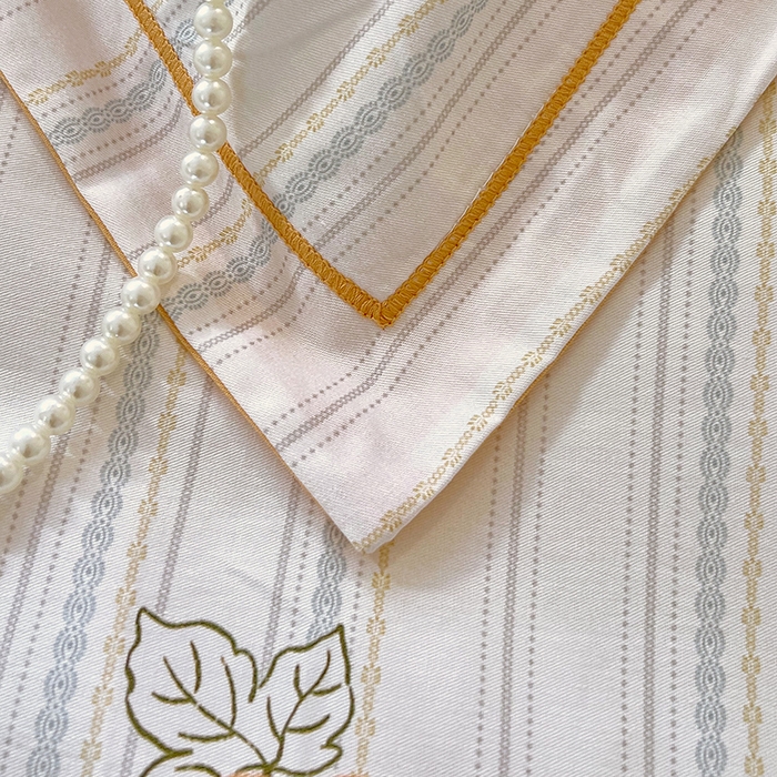 91家纺网 家纺一手货源 找家纺 悦织湾家纺 2025春夏新款100%全棉纯棉13372轻奢印花四件套 伴夏-桔