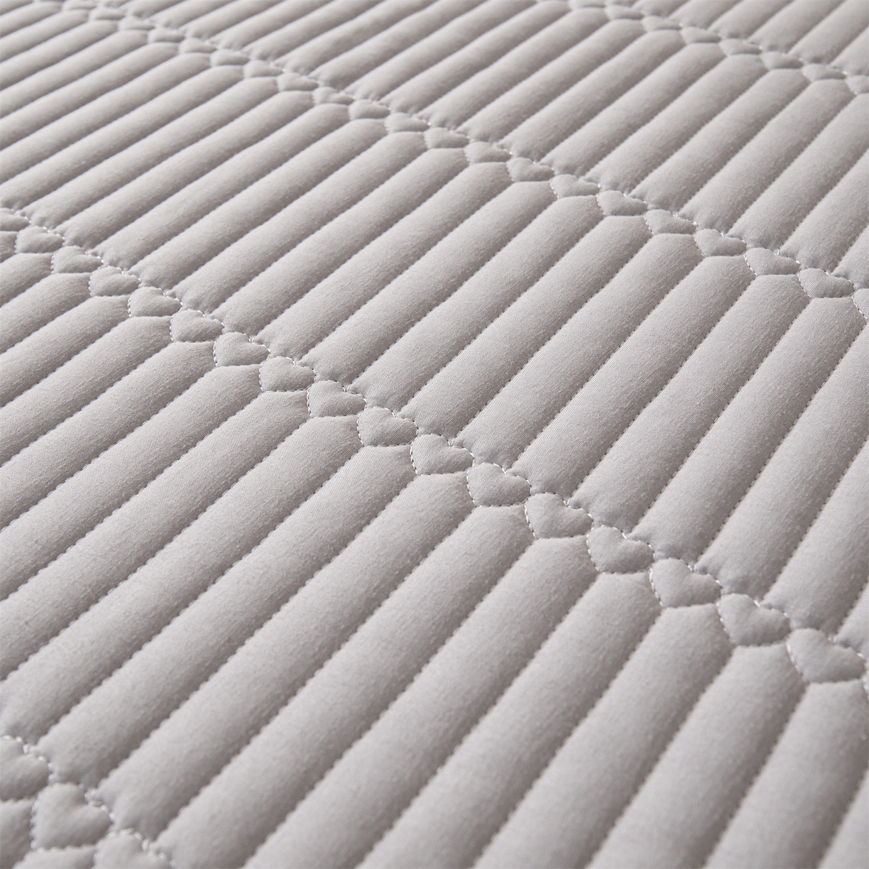 91家纺网 家纺一手货源 找家纺 雯豆家纺 2025新款简爱A类夹棉床笠三件套水洗棉磨毛床单保护套 简爱-暮云灰