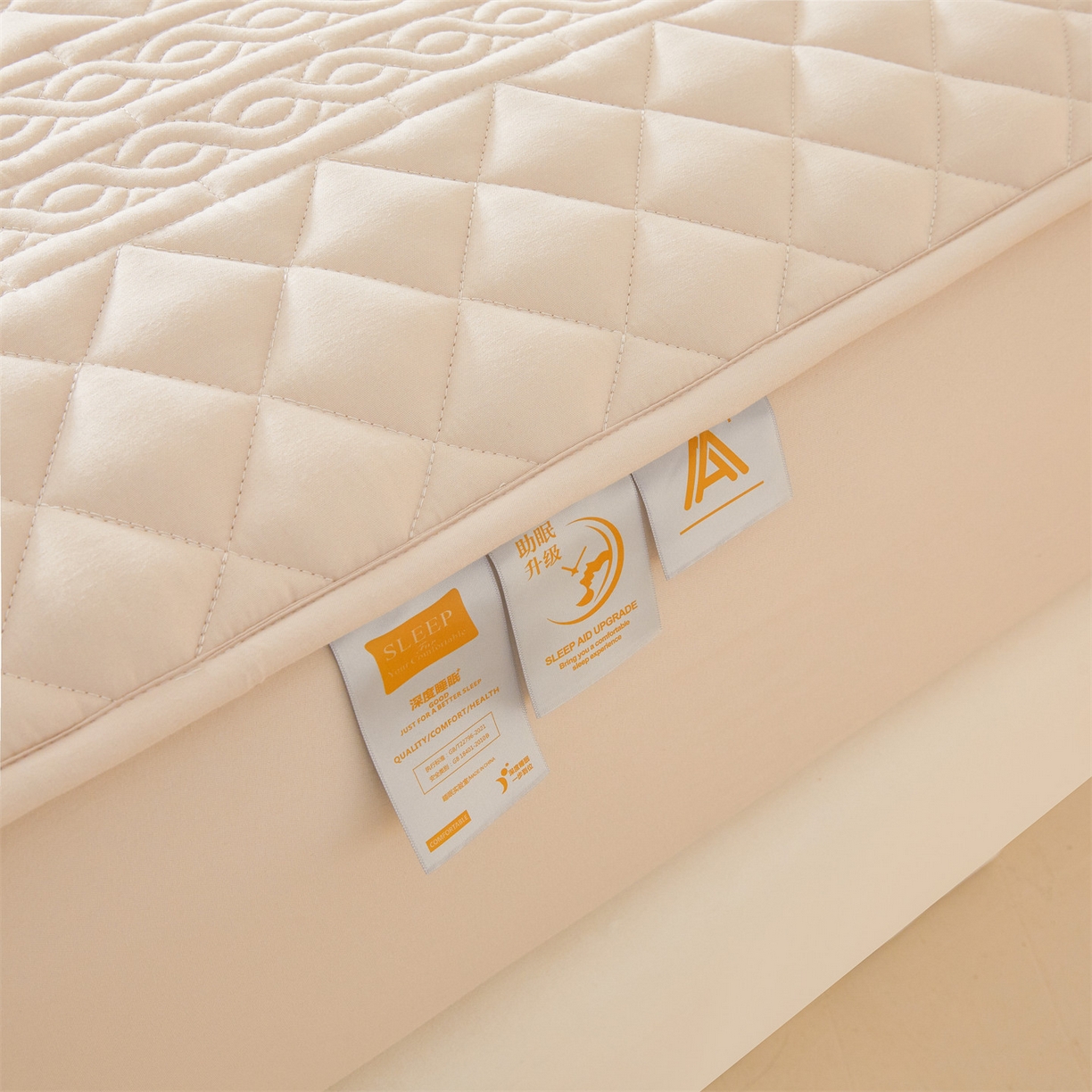 91家纺网 家纺一手货源 找家纺 （总）雯豆家纺 2025新款简爱A类夹棉床笠三件套水洗棉磨毛床单保护套