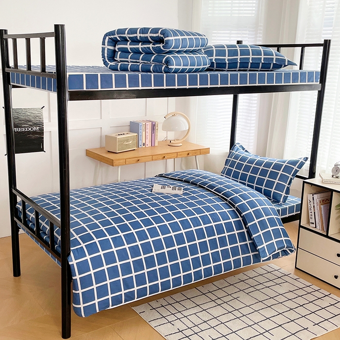 91家纺网 家纺一手货源 找家纺 （总）锦润 2025新款印花12868全棉学生宿舍三件套纯棉六件套