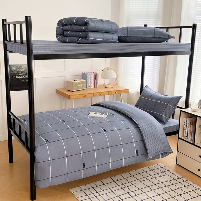 91家纺网 家纺一手货源 找家纺 （总）锦润 2025新款印花12868全棉学生宿舍三件套纯棉六件套