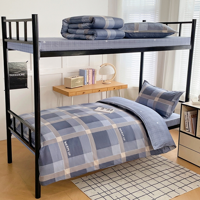 91家纺网 家纺一手货源 找家纺 （总）锦润 2025新款印花12868全棉学生宿舍三件套纯棉六件套