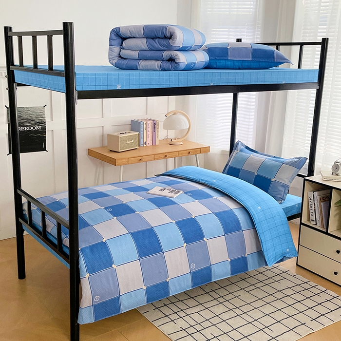 91家纺网 家纺一手货源 找家纺 （总）锦润 2025新款印花12868全棉学生宿舍三件套纯棉六件套