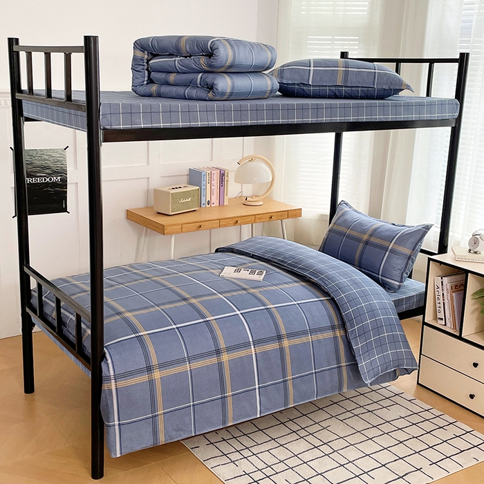 91家纺网 家纺一手货源 找家纺 （总）锦润 2025新款印花12868全棉学生宿舍三件套纯棉六件套