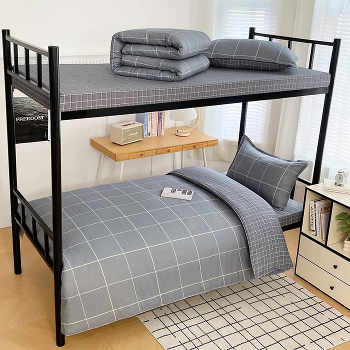 91家纺网 家纺一手货源 找家纺 （总）锦润 2025新款印花12868全棉学生宿舍三件套纯棉六件套