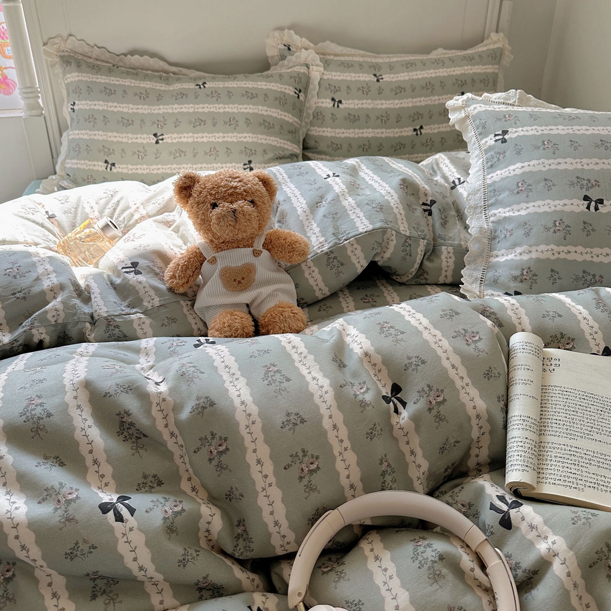 91家纺网 家纺一手货源 找家纺 （总）瑞莱 2025新款全棉纯棉A类有氧双层纱镂空花边四件套