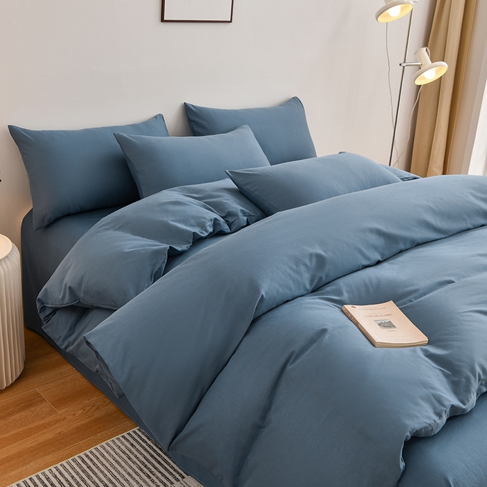 91家纺网 家纺一手货源 找家纺 （总）宇彬家纺 2025新款13374全棉纯棉母婴级简约轻奢小清新纯色单被套