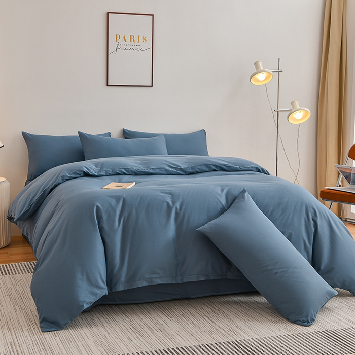 91家纺网 家纺一手货源 找家纺 （总）宇彬家纺 2025新款13374全棉纯棉母婴级简约轻奢小清新纯色单被套