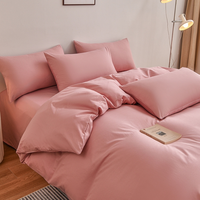 91家纺网 家纺一手货源 找家纺 （总）宇彬家纺 2025新款13374全棉纯棉母婴级简约轻奢小清新纯色单被套