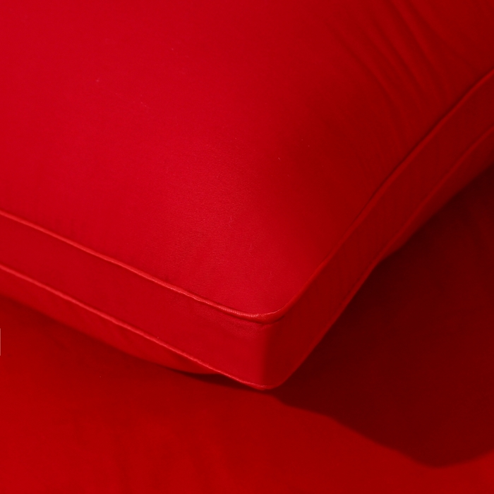 91家纺网 家纺一手货源 找家纺 珍贝家纺 2025新款婚庆枕大红枕芯结婚专用枕头枕芯 爱心双喜 48x74cm/只