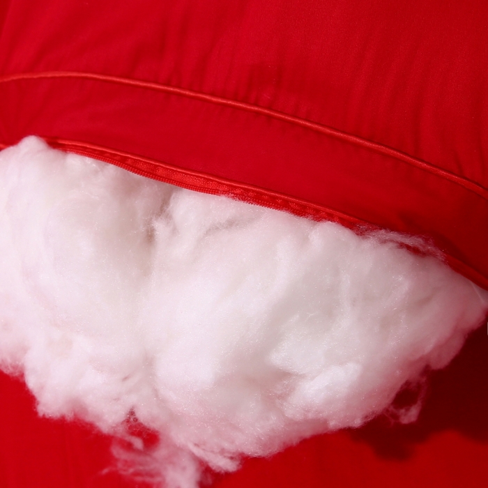 91家纺网 家纺一手货源 找家纺 珍贝家纺 2025新款婚庆枕大红枕芯结婚专用枕头枕芯 爱心双喜 48x74cm/对