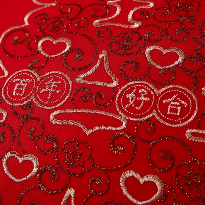 91家纺网 家纺一手货源 找家纺 珍贝家纺 2025新款婚庆枕大红枕芯结婚专用枕头枕芯 刺绣大喜 48x74cm/对