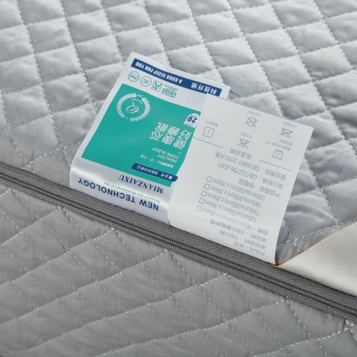 91家纺网 家纺一手货源 找家纺 衿成家纺 2025新品清雅全棉六面全包床笠 全棉六包清雅灰