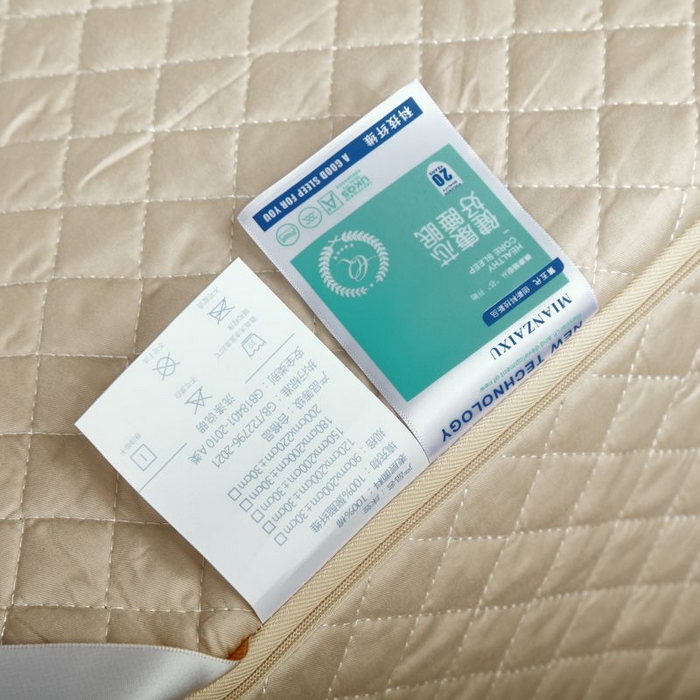 91家纺网 家纺一手货源 找家纺 衿成家纺 2025新品清雅全棉六面全包床笠 全棉六包清雅驼