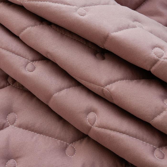 91家纺网 家纺一手货源 找家纺 衿成家纺 2025新款磨毛夹棉全包防水床笠 六面防水豆沙