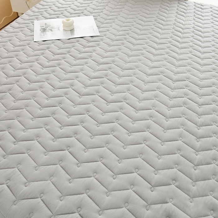 91家纺网 家纺一手货源 找家纺 衿成家纺 2025新款磨毛夹棉全包防水床笠 六面防水烟灰