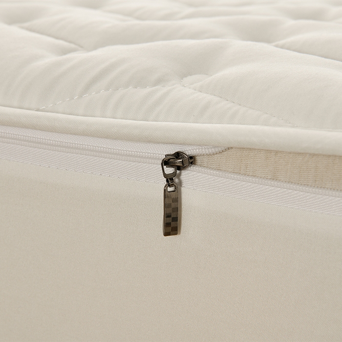 91家纺网 家纺一手货源 找家纺 衿成家纺 2025新款磨毛夹棉全包防水床笠 六面防水白