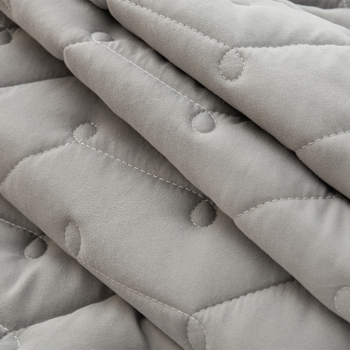 91家纺网 家纺一手货源 找家纺 衿成家纺 2025新款磨毛夹棉全包防水床笠 六面防水烟灰