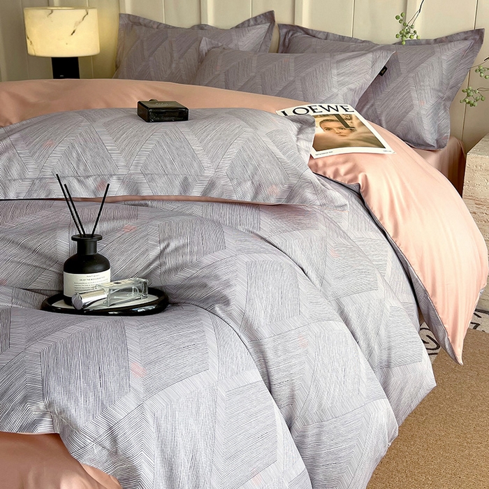 91家纺网 家纺一手货源 找家纺 悦织湾家纺 2025爆款上新【全棉60S长绒棉】100%全棉60S长绒棉四件套纯棉印花床上用品34件套轻奢北欧公主风 菲尔德