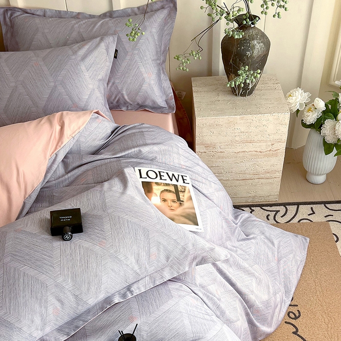 91家纺网 家纺一手货源 找家纺 悦织湾家纺 2025爆款上新【全棉60S长绒棉】100%全棉60S长绒棉四件套纯棉印花床上用品34件套轻奢北欧公主风 菲尔德