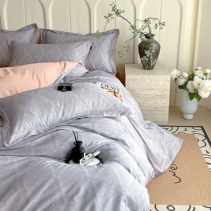 91家纺网 家纺一手货源 找家纺 悦织湾家纺 2025爆款上新【全棉60S长绒棉】100%全棉60S长绒棉四件套纯棉印花床上用品34件套轻奢北欧公主风 菲尔德