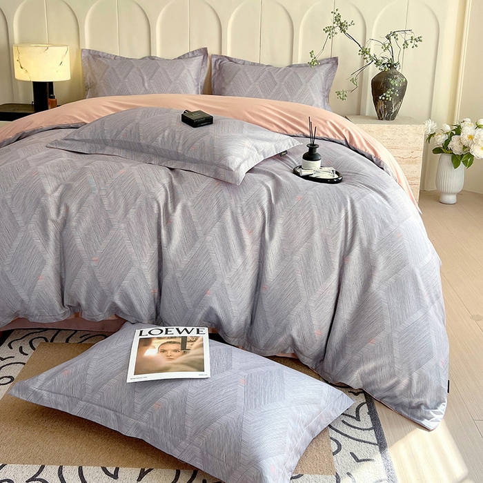 91家纺网 家纺一手货源 找家纺 悦织湾家纺 2025爆款上新【全棉60S长绒棉】100%全棉60S长绒棉四件套纯棉印花床上用品34件套轻奢北欧公主风 菲尔德