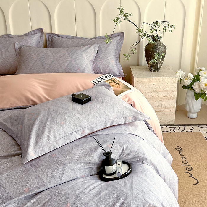 91家纺网 家纺一手货源 找家纺 悦织湾家纺 2025爆款上新【全棉60S长绒棉】100%全棉60S长绒棉四件套纯棉印花床上用品34件套轻奢北欧公主风 菲尔德