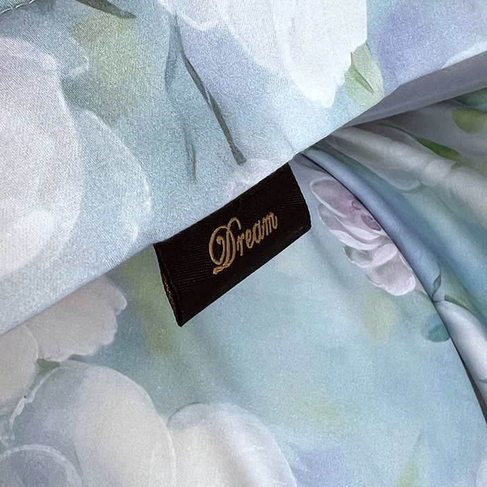 91家纺网 家纺一手货源 找家纺 悦织湾家纺 2025爆款上新【全棉60S长绒棉】100%全棉60S长绒棉四件套纯棉印花床上用品34件套轻奢北欧公主风 烟雨蒙蒙-绿