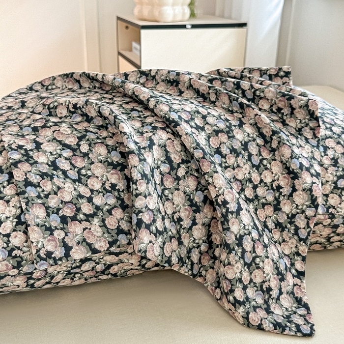 91家纺网 家纺一手货源 找家纺 （总）芙绣家纺2025新款-A类全棉双层纱小清新印花单枕套学生单枕套