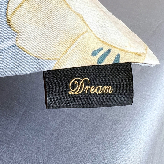 91家纺网 家纺一手货源 找家纺 悦织湾家纺 2025爆款上新【全棉60S长绒棉】100%全棉60S长绒棉四件套纯棉印花床上用品34件套轻奢北欧公主风 百莱拉-蓝