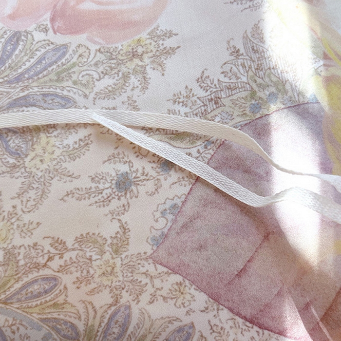 91家纺网 家纺一手货源 找家纺 悦织湾家纺 2025爆款上新【全棉60S长绒棉】100%全棉60S长绒棉四件套纯棉印花床上用品34件套轻奢北欧公主风 秋日来信