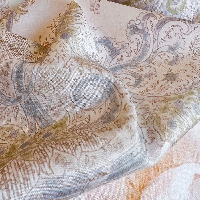 91家纺网 家纺一手货源 找家纺 悦织湾家纺 2025爆款上新【全棉60S长绒棉】100%全棉60S长绒棉四件套纯棉印花床上用品34件套轻奢北欧公主风 秋日来信