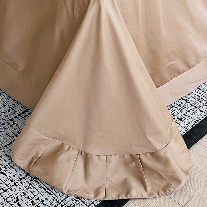 91家纺网 家纺一手货源 找家纺 悦织湾家纺 2025爆款上新【全棉60S长绒棉】100%全棉60S长绒棉四件套纯棉印花床上用品34件套轻奢北欧公主风 风华枝叶-灰