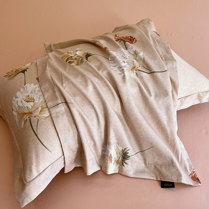 91家纺网 家纺一手货源 找家纺 悦织湾家纺 2025爆款上新【全棉60S长绒棉】100%全棉60S长绒棉四件套纯棉印花床上用品34件套轻奢北欧公主风 倾媛