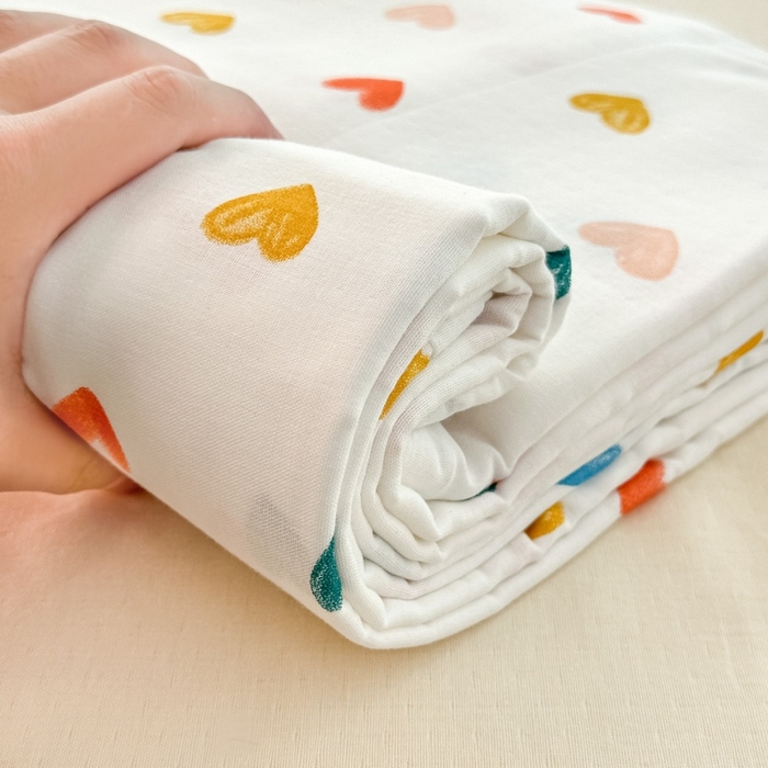 91家纺网 家纺一手货源 找家纺 芙绣家纺2025新款-A类全棉双层纱小清新印花单枕套学生单枕套 漫天心