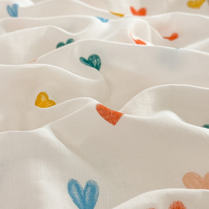 91家纺网 家纺一手货源 找家纺 芙绣家纺2025新款-A类全棉双层纱小清新印花单枕套学生单枕套 漫天心