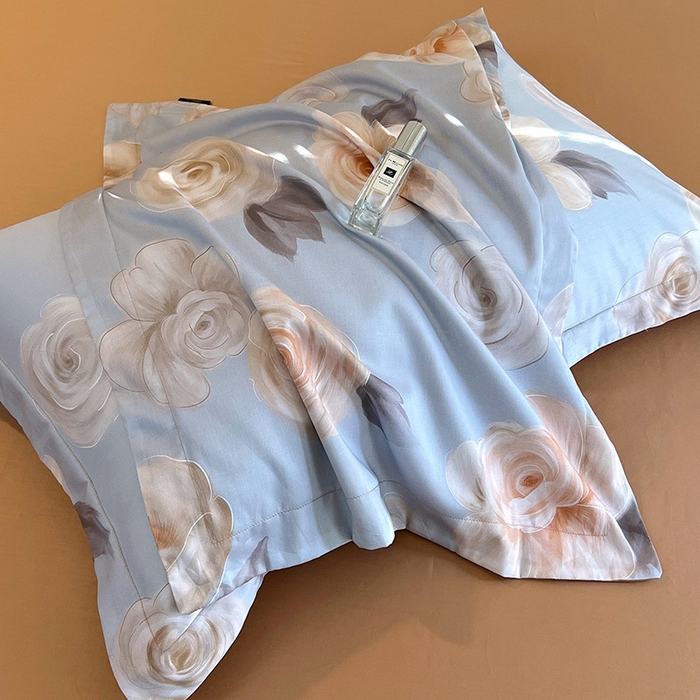 91家纺网 家纺一手货源 找家纺 悦织湾家纺 2025爆款上新【全棉60S长绒棉】100%全棉60S长绒棉四件套纯棉印花床上用品34件套轻奢北欧公主风 漫月